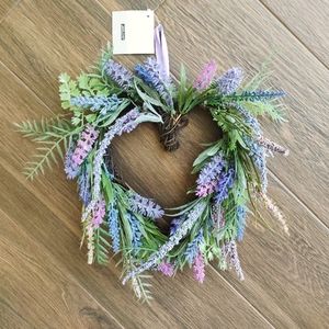 Valentine's Day Lavender Heart Wreath